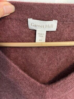 Garnet Hill Cashmere V-Neck - XS